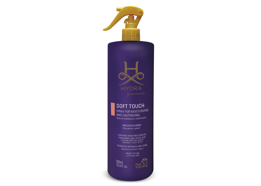Hydra Groomers Soft Touch Spray for Moisturizing, 500 ml - FOR PROFESSIONAL USE - to intensely hydrate and nourish the coat