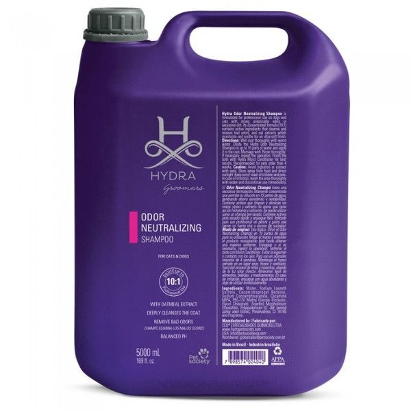 Hydra Groomers Odor Neutralizing Shampoo Gallon, 5000 ml - PROFESIONĀĻIEM, neitralizējošs šampūns visiem kaķiem un suņiem