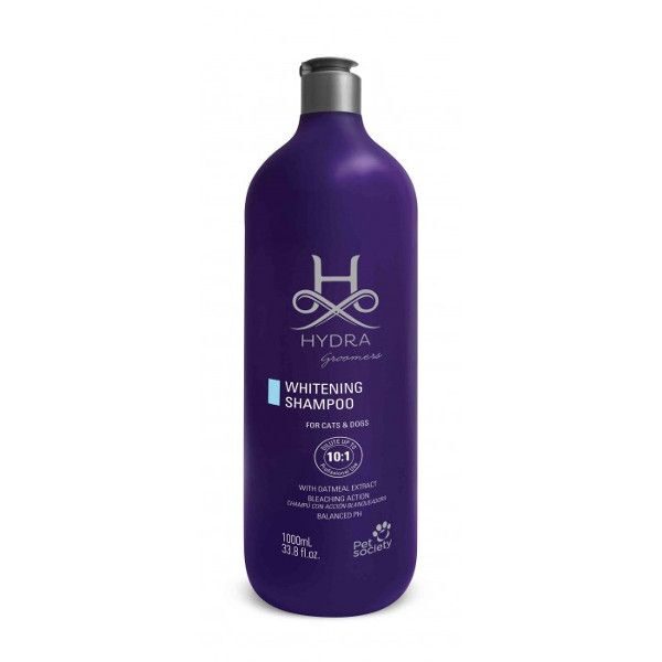 Hydra Groomers Whitening Shampoo, 1000 ml - PROFESIONĀĻIEM - Balinošais šampūns suņiem un kaķiem ar gaišu mēteli