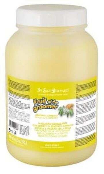 Iv San Bernard Ginger & Elderberry Mask, 3000 ml - nodrošina antibakteriālo iedarbību un samazina ādas niezi, novērš blaugznu rašanos