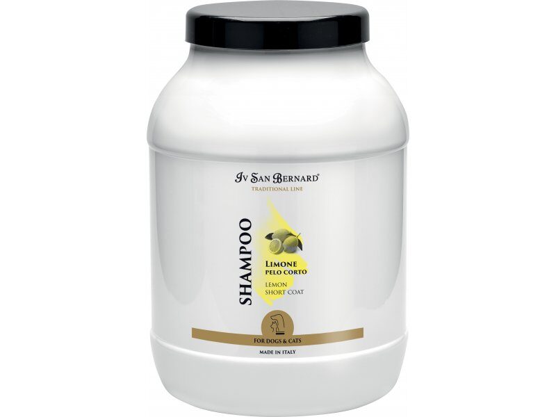 Iv San Bernard Lemon Shampoo, 3000 ml - смягчает и помогает предотвратить появление перхоти у короткошерстных животных
