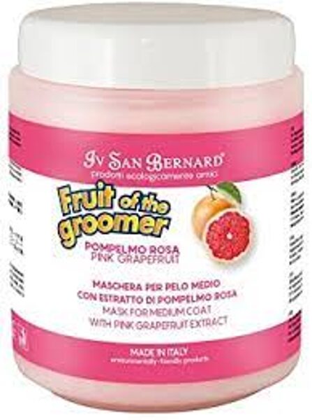 Iv San Bernard Pink Grapefruit Mask, 1000 ml - vidējā garuma spalvai, atdzīvina, tonizē, atjauno, baro un mitrina