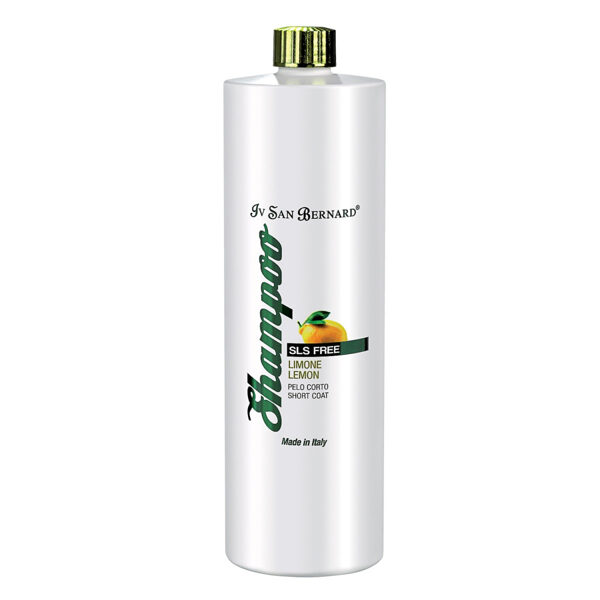 Iv San Bernard SLS Free Lemon Shampoo, 1L- for short-haired dogs and cats, eliminate and help prevent dandruff