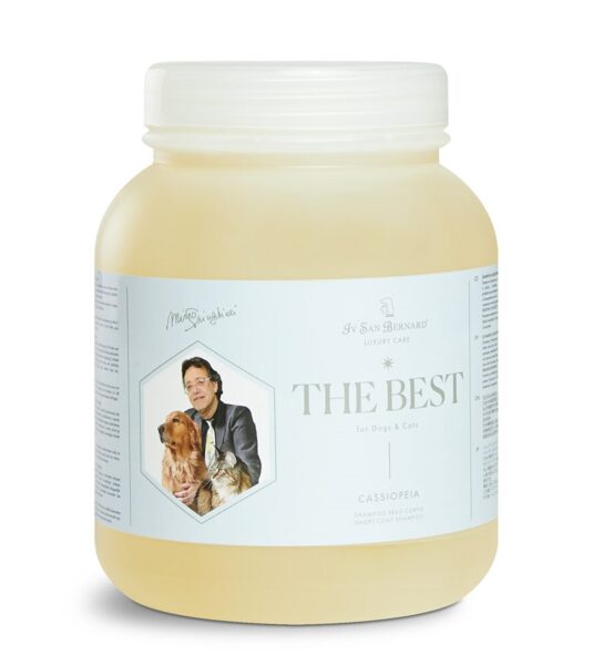 Iv San Bernard THE BEST Cassiopea Short Coat Shampoo, 2500 ml - īpaši paredzēts īsspalvainiem suņiem un kaķiem
