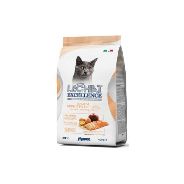 LECHAT Excellence Sensitive Salmon 0,4 kg - barība kaķiem ar lasi 0,4 kg