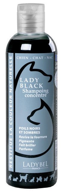 Ladybel Lady Black Shampoo, 200 ml - šampūns mājdzīvniekiem ar melnu vai tumšu spalvu