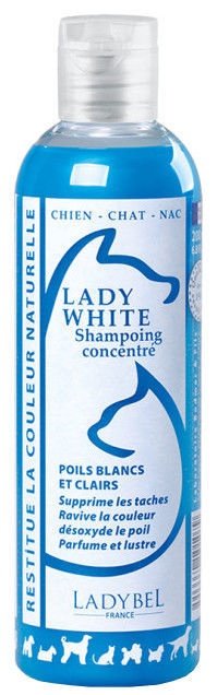 Ladybel Lady White Shampoo, 200 ml - шампунь для животных белых и светлых тонов