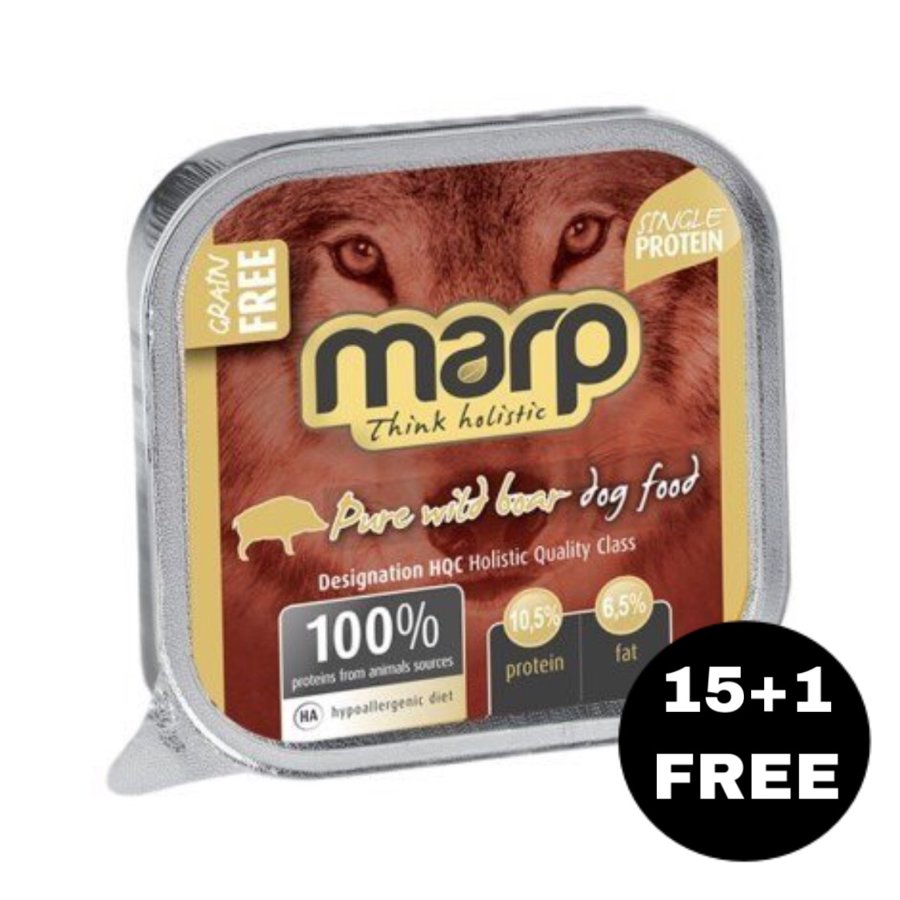 Marp Think Holistic Pure Wild Boar, 16x100g (15+1 FREE)