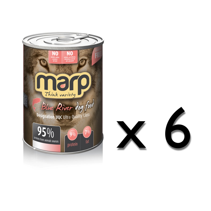 Marp Think Variety Blue River - Утка, Буйвол, Лосось, 6x400g