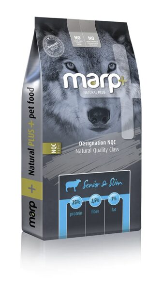 Marp Natural Plus - Senior and Slim - pilnvērtīga barība pieaugušajiem suņiem un senioriem, 12kg