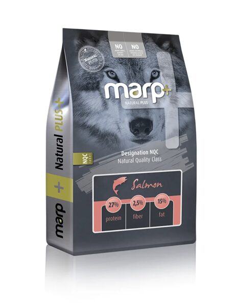 Marp Natural Plus – Salmon – A complete pet food for puppies and adult dogs, 2 kg