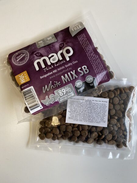 Marp Think Holistic White Mix Small Breed - Chicken, Turkey, Duck, 70 g, pattern