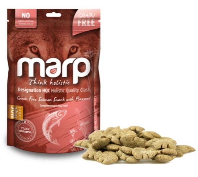 Marp Think Holistic Grain Free Salmon Snack with Flaxseed - lasis ar linsēklām, 150g