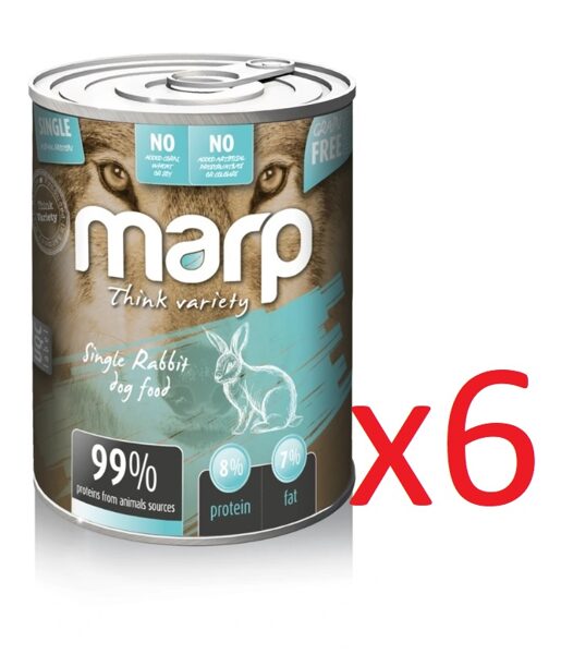 Marp Think Variety Single Rabbit Dog Food - Trusis, 6x400g