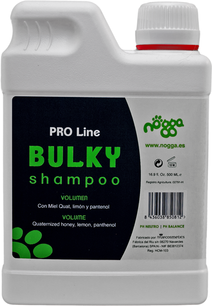 Nogga PRO Line Bulky Shampoo, 500 ml -apjoma veidošanai