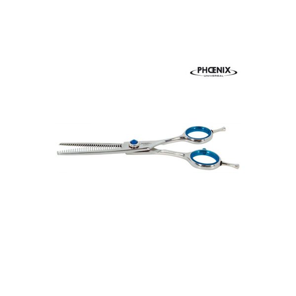 Šķēres grumeriem - Phoenix Cozyline Blender Scissors 15 cm - taisnās filieršķēres