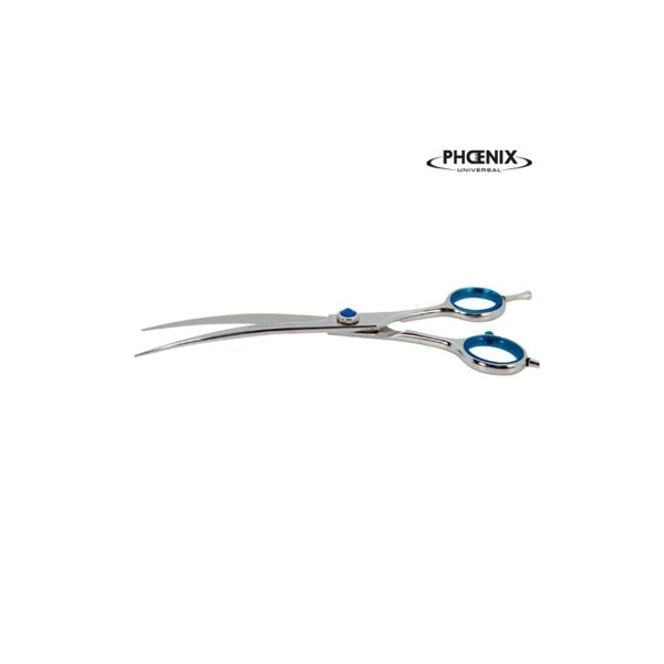 Šķēres grumeriem - Phoenix Cozyline Scissors Curved Scissors 7* 18 cm - izliektās šķēres