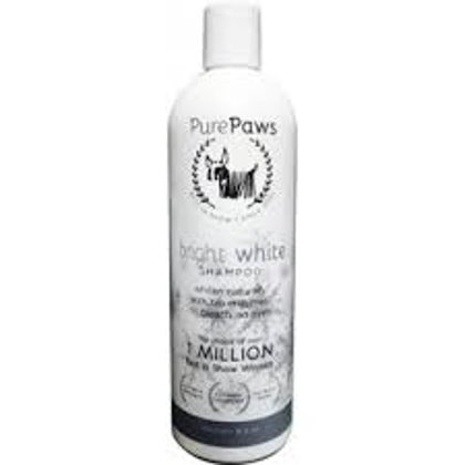 Pure Paws SLS Free Line Bright White Shampoo, 473 ml - bezsulfātu šampūns maigi balina un novērš dzelteno traipu veidošanos