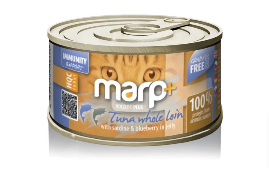 Marp Holistic Plus - Tuna whole loin with sardine & blueberry in jelly, 70 g