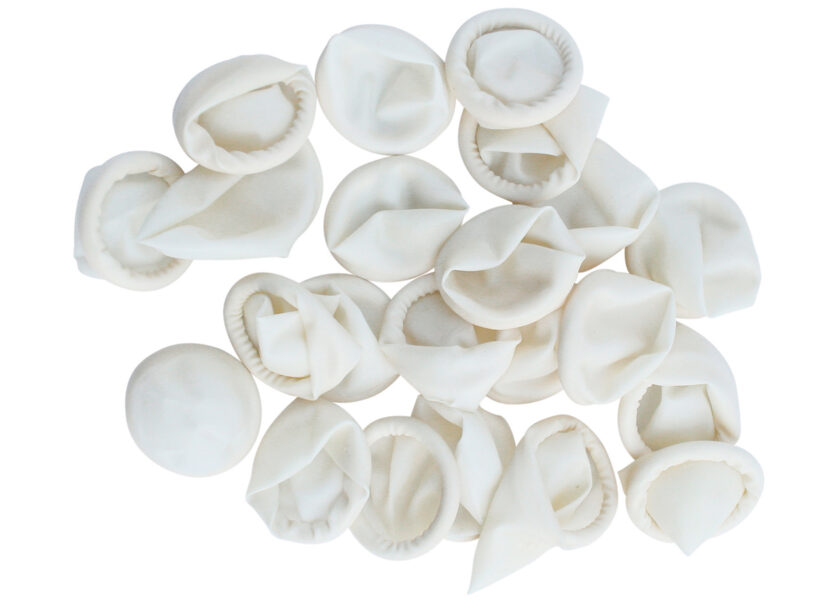 Show Tech Finger Condoms Medium White - 100 gb
