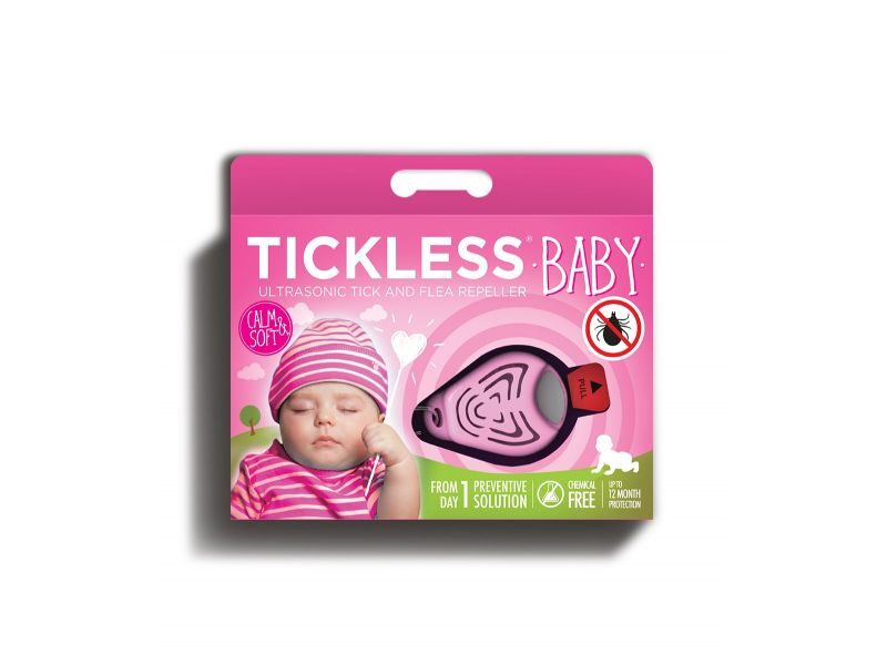 TICKLESS Baby ultraskaņas ierīce ērču atbaidīšanai – zīdaiņiem un bērniem - ROZĀ
