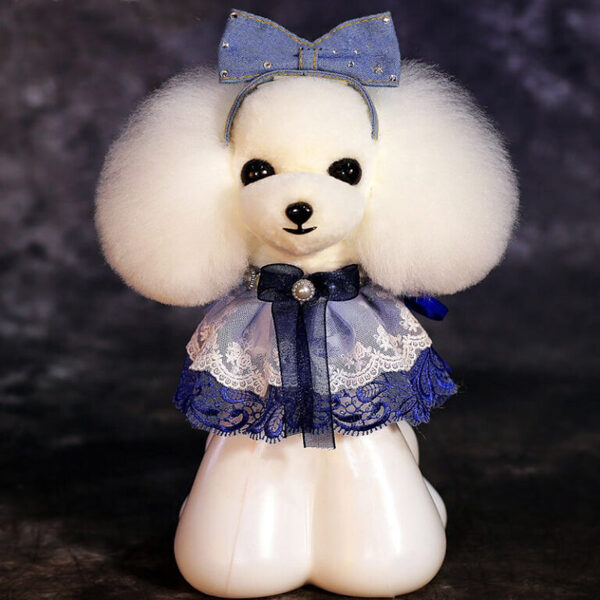 Mr. Jiang Teddy Bear Model Dog Head Hair White Wig - мех для головы - БЕЛЫЙ