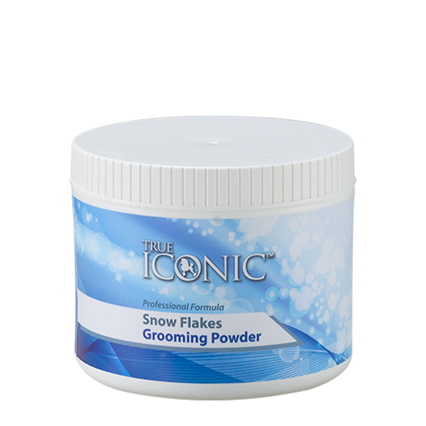 True Iconic Snow Flakes Grooming Powder, 250 g - noņem lielāko daļu traipu (siekalu, urīna un asaru), nepadarot mēteli trauslu 