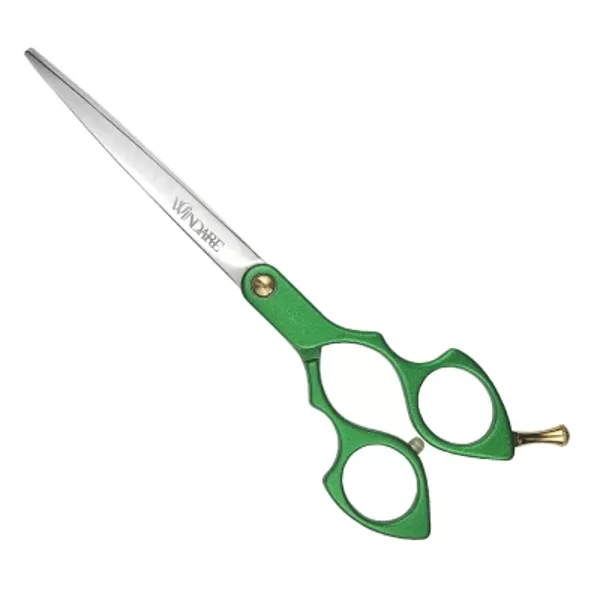 Windare Asian Fusion 6.5" Straight - Green - Āzijas stila taisnas šķēres vieglajā versijā