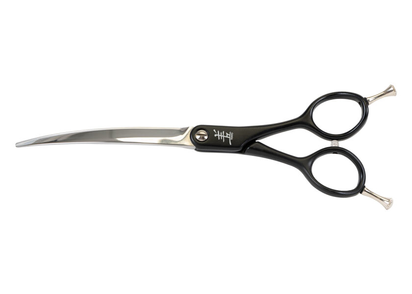 Yento Sparkle Series Curved Scissors Black 16,5 cm - 6,5" - прямые изогнутые ножницы 16.5см