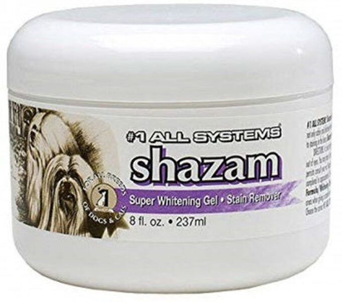 #1 All Systems Shazam Super Whitening Gel, 237 ml - эффективно удаляет следы от слёз, мочи, еды, c отбеливающим эффектом