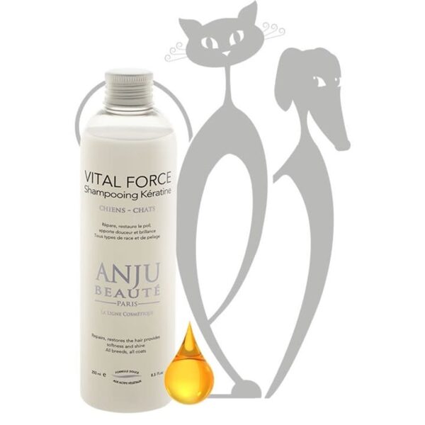 Anju Beaute Shampoo Vital Force, 500 ml - укрепляющий шампунь с кератином для всех пород