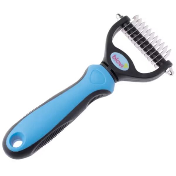 Blovi Small Undercoat Rake Blue - hook trimmer for dogs and cats