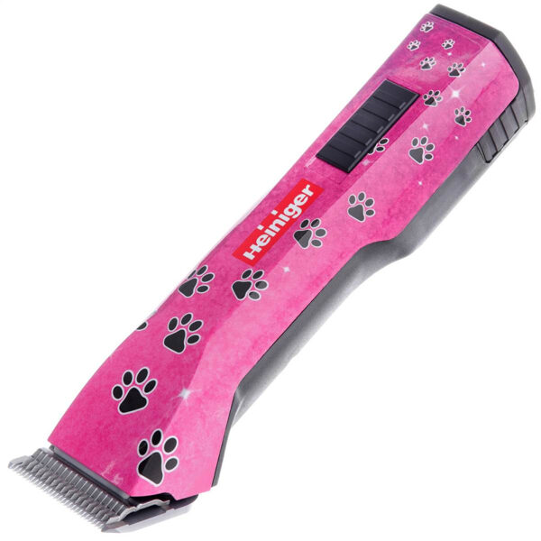 Heiniger Saphir Clipper Pink Limited Edition - Profesionāls bezvadu dzīvnieku matu griezējs ar asmeni #10