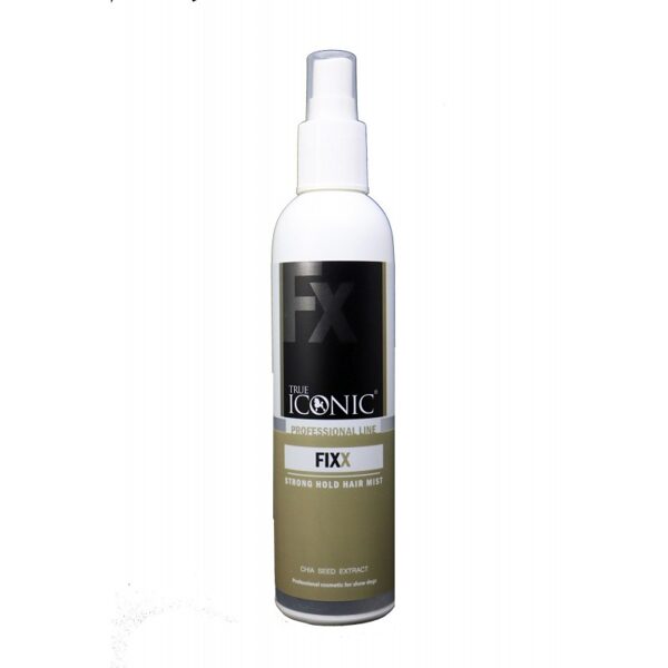 True Iconic Fixx Strong Hold Hair Mist, 250 ml - matu laka, kas nodrošina pilnīgu fiksāciju
