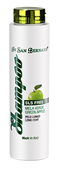 Iv San Bernard Green Apple Shampoo SLS Free, 300 ml - bezsulfātu šampūns garspalvainajiem mājdzīvniekiem