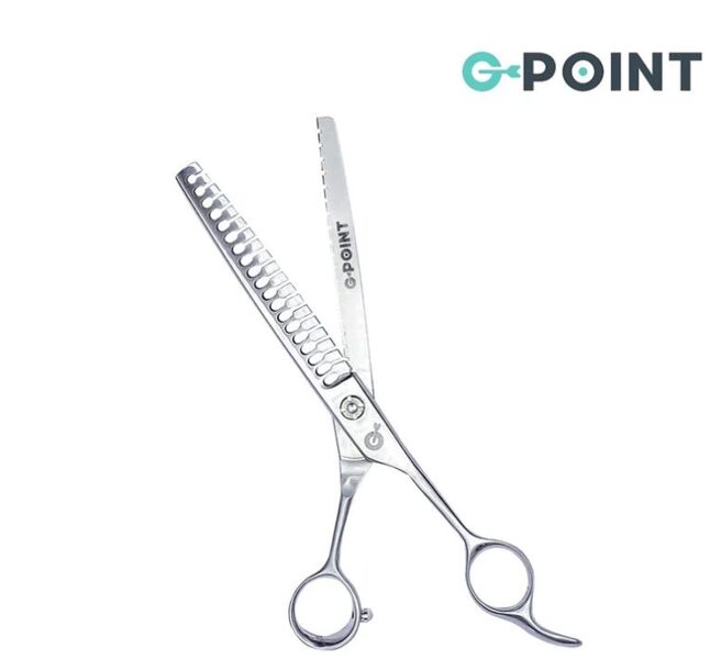 Grooming scissors G-POINT 7 inch double chunker - 17.7cm