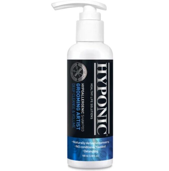 HYPONIC Hypoallergenic Grooming Artist Deep Cleanse & Volume Shampoo, 100ml