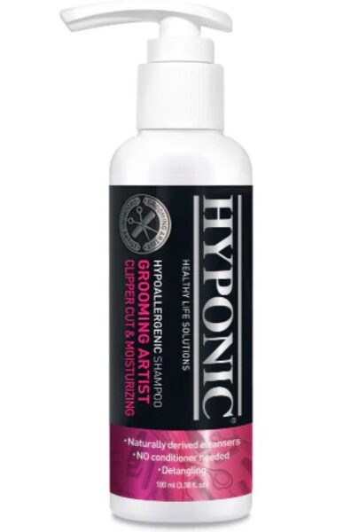 HYPONIC Hypoallergenic Grooming Artist Clipper Cut & Moisturizing Shampoo, 100ml