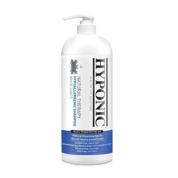 HYPONIC Hypoallergenic Shampoo for white coat dogs, 1500ml