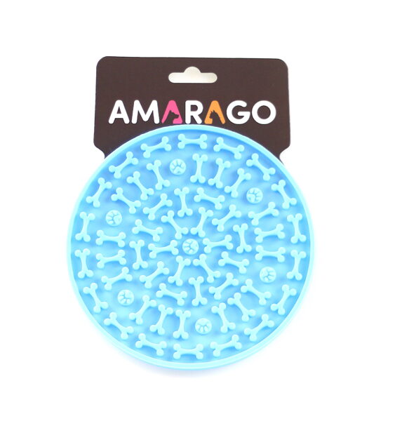 Amarago licking mat - light blue