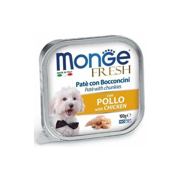 Monge Fresh pate with Chicken 100 gr - konservi suņiem