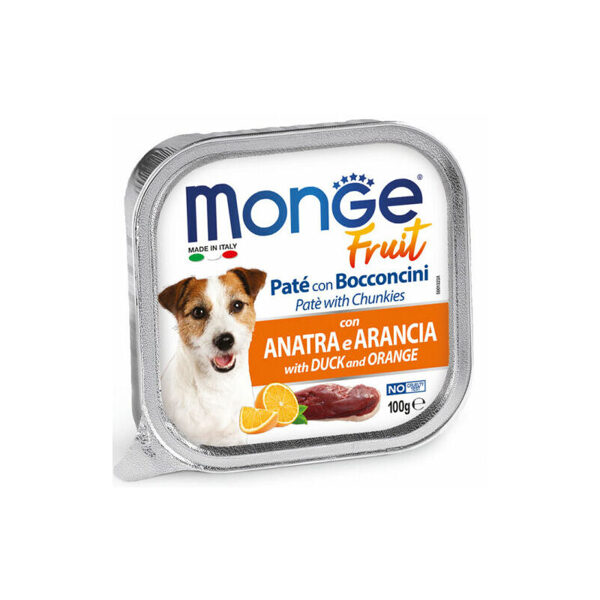 Monge Fruit Duck and Orange 100 g - konservi suņiem