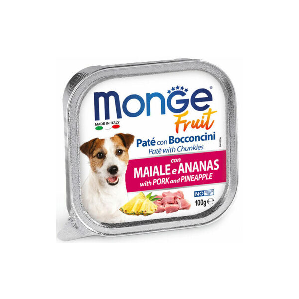 Monge Fruit Pork and Pineapple 100 g - konservi suņiem