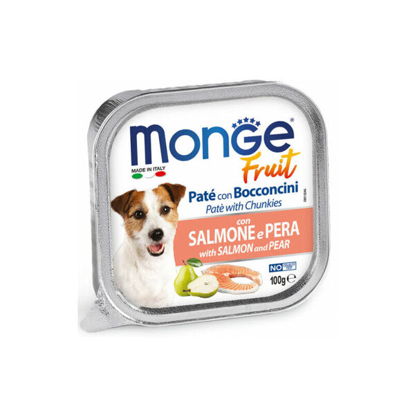 Monge Fruit Salmon and Pear 100 g - konservi suņiem