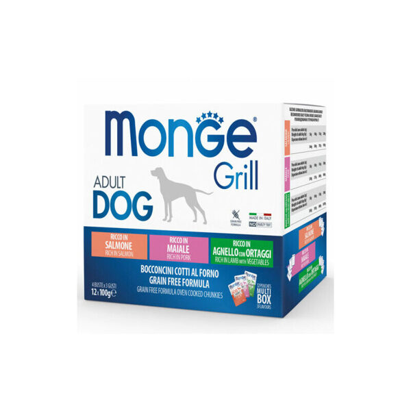 Monge Grill Multipacks Salmon, Pork, Lamb with Vegetables 12x100 g