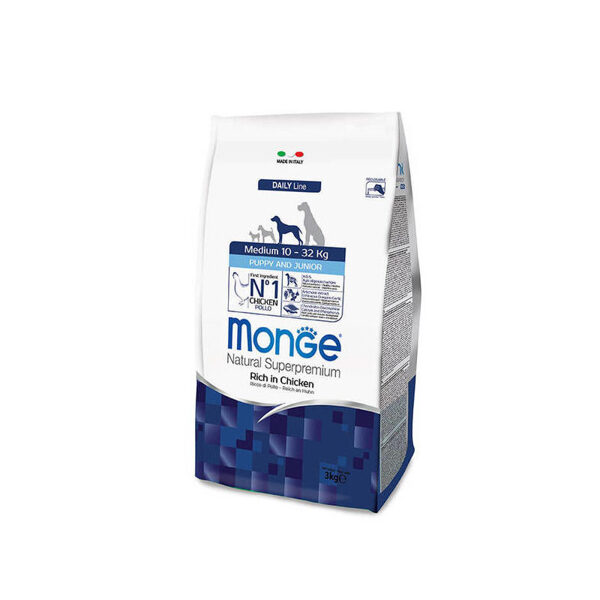  MONGE MEDIUM Puppy & Junior 0,8 kg - сухой корм для щенков и молодых собак
