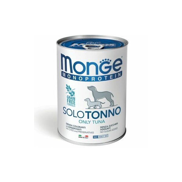 Monge Monoproteinic Pate 100% Tuna 400 gr - konservi suņiem