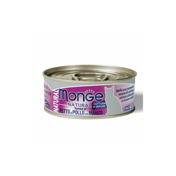 Monge Natural acqua Chicken with Beef 80 gr - консервы для кошек - курица и говядина
