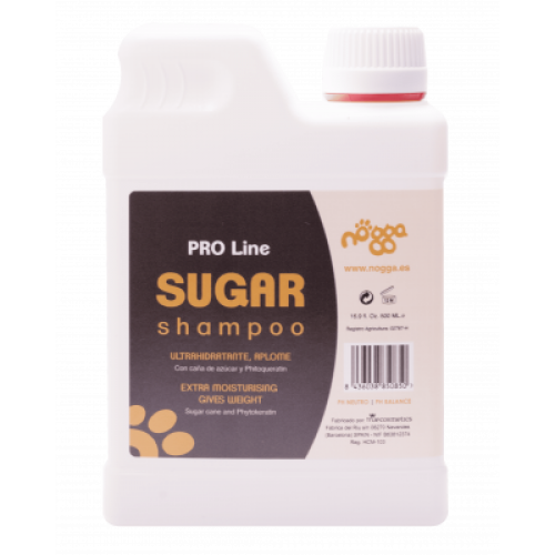 Nogga PRO Line Sugar Shampoo, 500 ml - dziļi mitrinošs šampūns garspalvainajiem suņiem