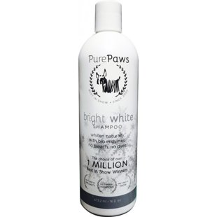 Pure Paws SLS Free Line Bright White Shampoo, 473 ml - sulfate free shampoo for countering yellow stains and brightening whites